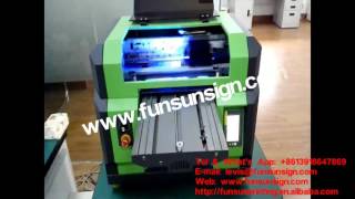 A3 UV flatbed printer with one EPSON DX5 head 1440dpi [upl. by Amelina664]