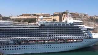 Emerald Princess in Valletta [upl. by Hannaoj863]