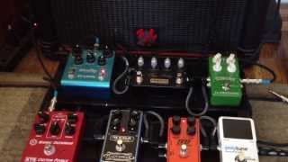 Pedalboard demo XTS Atomic Overdrive Mesa Flux Drive Empress Tape Delay [upl. by Kimberlee218]