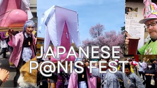 Kanamara Matsuri 2024  Japanese Steel Phallus Festival under Cherry Blossoms [upl. by Airottiv]