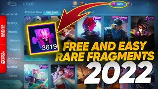 11 WAYS TO FARM RARE SKIN FRAGMENTS FASTER IN 2022  MOBILE LEGENDS BANG BANG [upl. by Matias285]