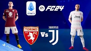 FC 24  Torino vs Juventus  Serie A 2324 Match complet PS4™ [upl. by Caundra842]