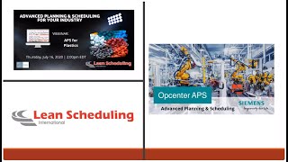 Advanced Planning amp Scheduling for the Plastics Industry Opcenter APS  Preactor Webinar [upl. by Moriyama]