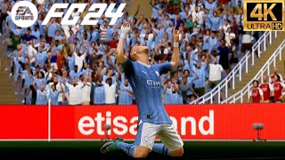 MANCHESTER CITY vs ARSENAL HIGHLIGHTS Key moments GoalsHaaland 100 Goals4k [upl. by Llywellyn976]