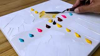 Easy Acrylic Painting Technique  Simple Way To Make Abstract Landscape Painting  Step By Step [upl. by Nwahsor]