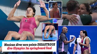 Olympics Paris 2024 Moment Mexican diver scores ZERO points with dive branded terrible by BBC [upl. by Irik615]