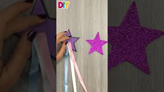 Making UNICORN STAR WANDS shorts [upl. by Annal]