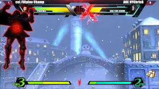 UMVC3 Losers Semifinal coL Filipino Champ vs AGE NYChrisG East Coast Throwdown V Tournament [upl. by Rabma444]