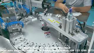 Rapid Test Kit Assembly Machine Double 1Strip Cassette Semi Auto AssemblyLateral Flow Manufacturing [upl. by Yrevi]