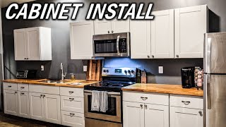 Kitchen Cabinet Install  50x70 Garage House [upl. by Pavier358]