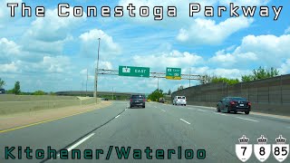 The Conestoga Parkway  KitchenerWaterloo  Ontario Highways 7885 May 2024 [upl. by Esyli]