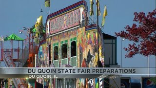 Du Quoin State Fair prepares for grand opening [upl. by Aliahs]