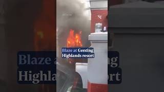 Fire breaks out at Genting Highlands [upl. by Conall463]