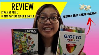 Review Lyra Art Pen dan Giotto Watercolour Pencils WORTH IT [upl. by Ursa]