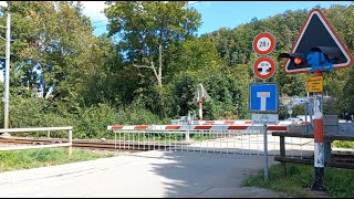 Bahnübergang Adliswil CH  Swiss Railroad Crossing [upl. by Ellehcam]