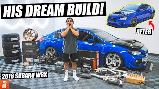 Surprising our EMPLOYEE with his DREAM CAR BUILD Full Transformation Subaru WRX 2016 [upl. by Labotsirc909]