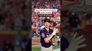 How the Ravens vs Chiefs game ended😂🏈 [upl. by Boarer]