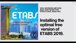 How to install Etabs  Etabs 2019 Etabs Activation of license key [upl. by Iclek]