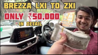 ₹50000 देके Top Model लेलिया  OEM Stereo Modification for Brezza 2024 Base Model Karol Bagh [upl. by Rafferty]