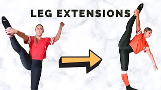 IMPROVE YOUR LEG EXTENSIONS  Tips for Stretching Exercises and Placement [upl. by Akinert]