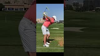 Rory trying to steepen his attack angle with irons [upl. by Ecinerev762]