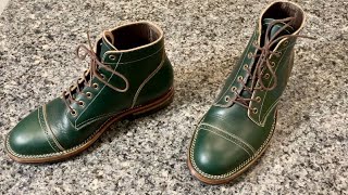 Onderhoud SVC03 Brogue Captoe Service Boot in Sedgwick English Green Bridle Leather [upl. by Anon]