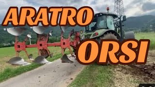 ARATURA CON TRATTORE CLAAS AIRON 430 ARATRO TROVOMERE ORSI VARIABILE [upl. by Baldwin488]