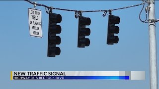 New traffic signal active near Stonebridge Elementary School [upl. by Alaric]