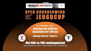 Live Open Noorderwind Jeugdcup darts 2015 [upl. by Annahsohs]