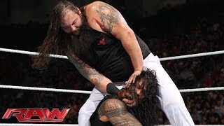 Roman Reigns vs Bray Wyatt Raw Feb 24 2014 [upl. by Branch]