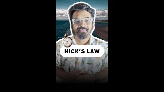 Hicks Law Of UX uxdesign ux [upl. by Htebaras]