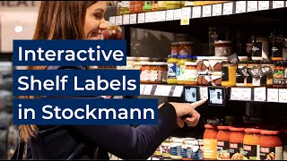 Interactive Shelf Labels in Stockmann Department Store [upl. by Donaldson]