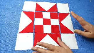 How to make easy quilt pattern cutting and stitching  Faliya ki Design  beautiful bedsheet Design [upl. by Truda]