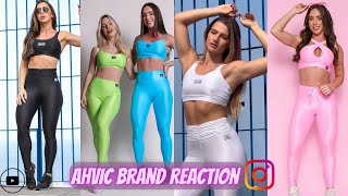 Ahvic Activewear Brand Review 2023  Gym Fitness Athletic Wear  Shiny Workout Gear [upl. by Adnam903]