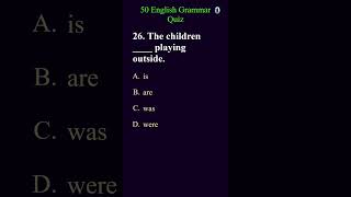 English Grammar Quiz part9 grammarquiz grammartest english [upl. by Asyla]