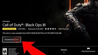 How To Download BLACK OPS 3 for FREE on PS4 Play BO3 for FREE on PS4  Black Ops 3 FREE Download [upl. by Nauwaj]