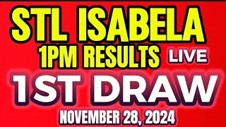 STL ISABELA 1PM DRAW RESULT NOVEMBER 282024 [upl. by Llywellyn]