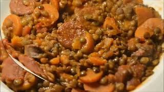 Lentilles chorizo recette cookeo [upl. by Sobel]