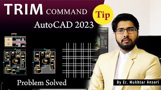 AutoCAD Trim Command Explained  Trim Problem Solved  AutoCAD 2023 [upl. by Earissed]