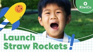 How to Make Straw Rockets  Exploration Station  KiwiCo [upl. by Harry]