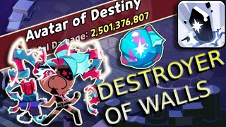 25B DAMAGE NO MORE WALLS Avatar of Destiny  Cookie RunKingdom [upl. by Younger]