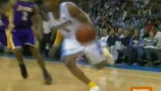 Allen Iverson vs Kobe Bryant Lakers 0809 NBA last game as a Nuggets [upl. by Aner91]