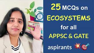 25 MCQs on ECOSYSTEMS for APPSC amp GATE aspirants environmentalscience environmentalengineering [upl. by Ogdon]