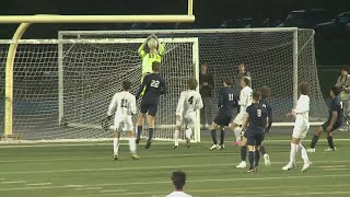 Bettendorf soccer tops Pleasant Valley 10 in final minutes [upl. by Kralc]