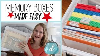 How to organize memorabilia amp kids artwork ❤️ Memory Box Ideas [upl. by Brendin]