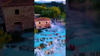 Natural thermal springs of Italy  Saturnia italy [upl. by Emelin]