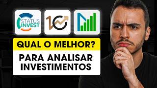 Qual o melhor site para ANALISAR AÇÕES E FIIS Status Invest Investidor10 Fundamentus [upl. by Adama]