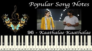 96  KAATHALAE KAATHALAE HOW TO PLAY MUSIC NOTES [upl. by Ahsieyk]