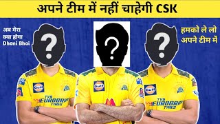 CSK Would not like to buy these three players  CSK नहीं चाहेगी इन तीनों खिलाड़ियों को खरीदना [upl. by Abisha906]