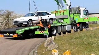 Grand camion excavatrice et bétonnière au travail  Vidéo pour enfants [upl. by Llerral]